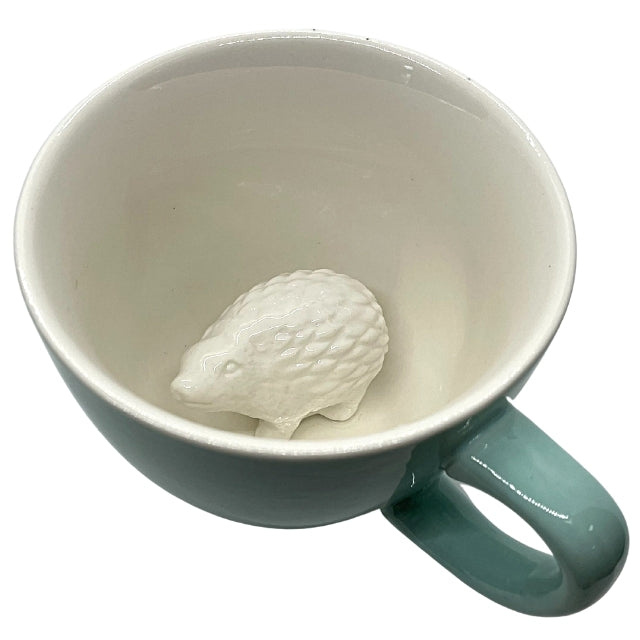 Creature Cups - 11 oz Mug - Hedgehog - Aqua Green – Phoenix Gallery