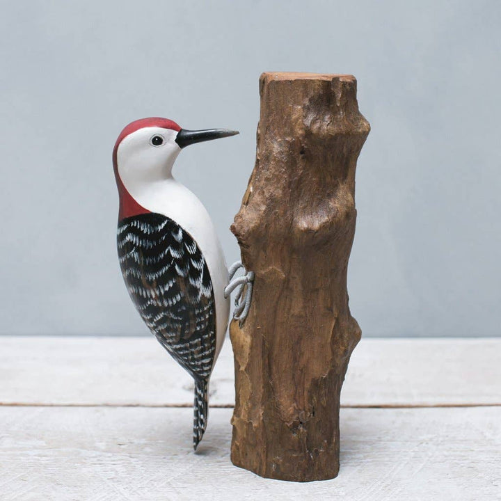 Woodpecker - Red Bellied  -Carved Wooden Ornament