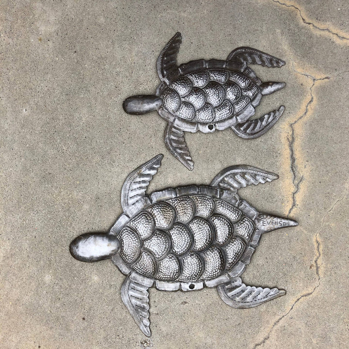 Set of 2 Whimsical Sea-life Turtles