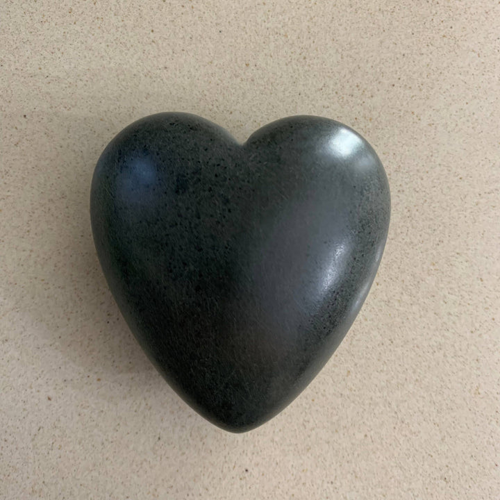 Riverstone Hand-carved Heart from Haiti