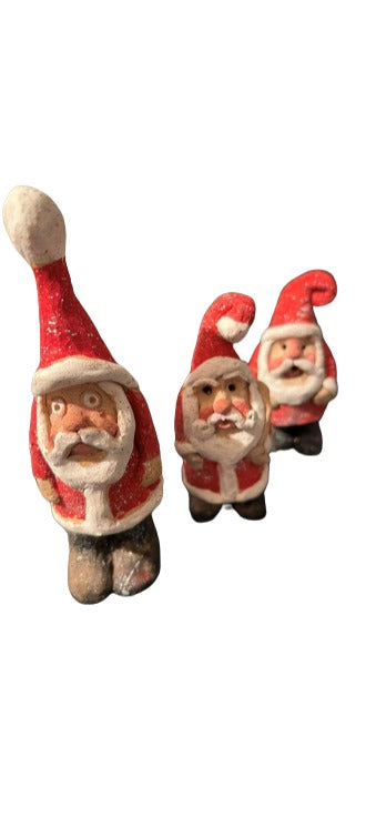 Ceramic Santa Figurine Sculpture