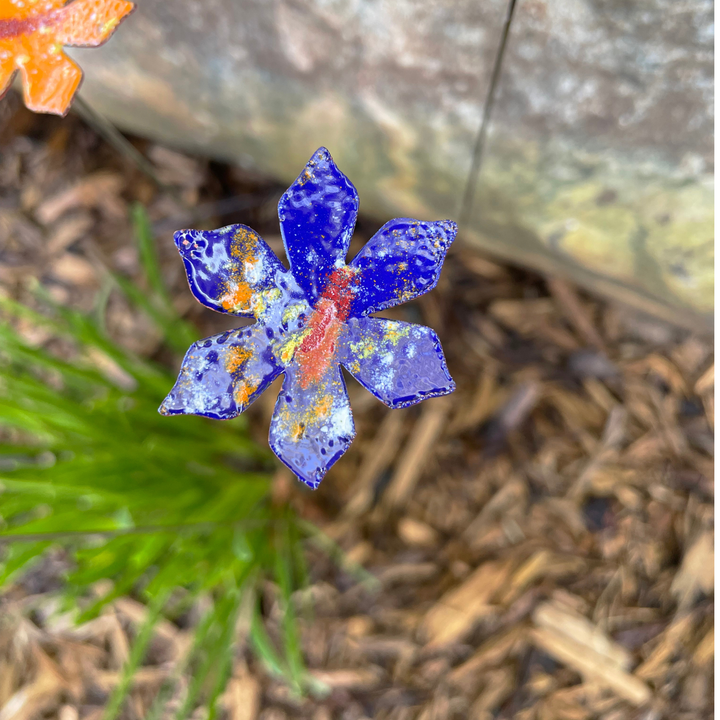 Medium Copper Enamel Flower