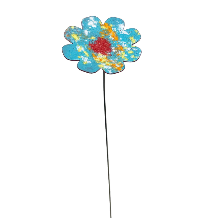 Large Copper Enamel Flower