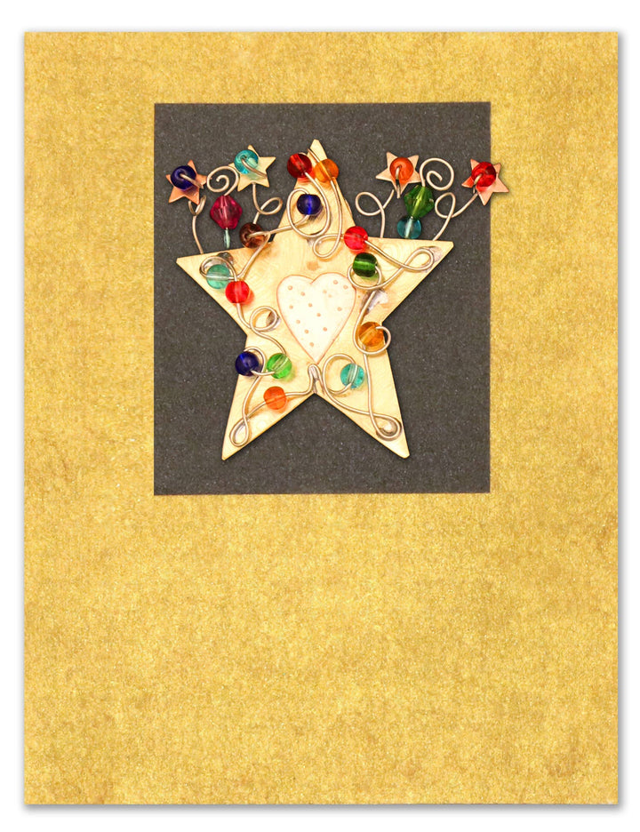 Sparkle Star Pin on Card w/ Envelope