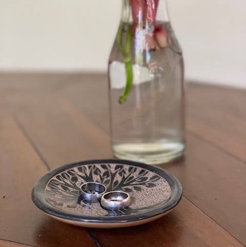 Tree of Life Ceramic Ring Dish