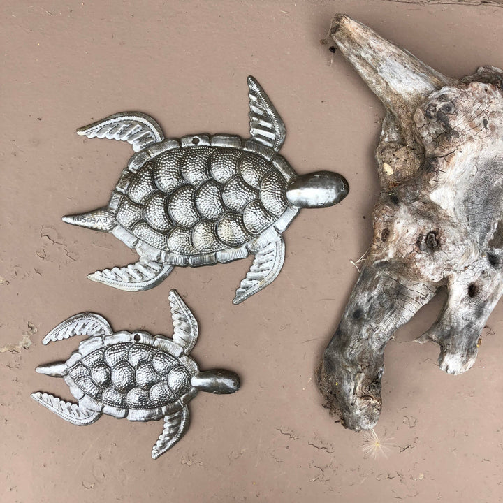 Set of 2 Whimsical Sea-life Turtles