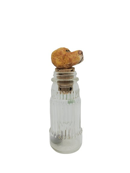 Ceramic Brown Bottle Buddy Dog