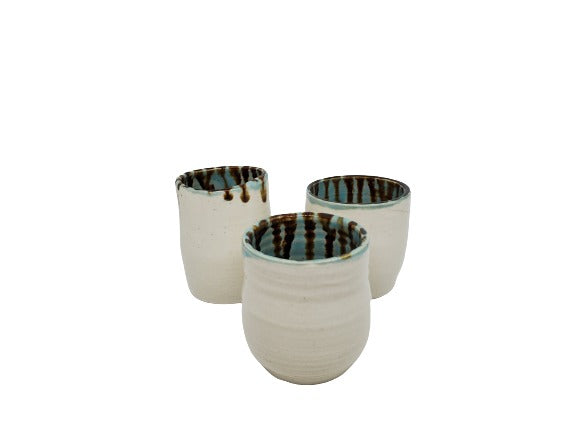 Ceramic Cups - Blue & Green
