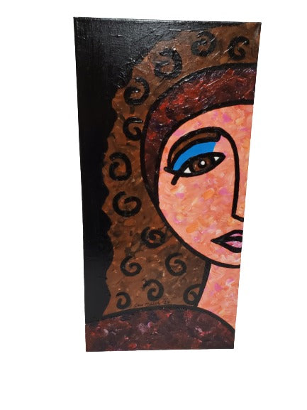 Girl with Blue Eyeshadow - Acrylic