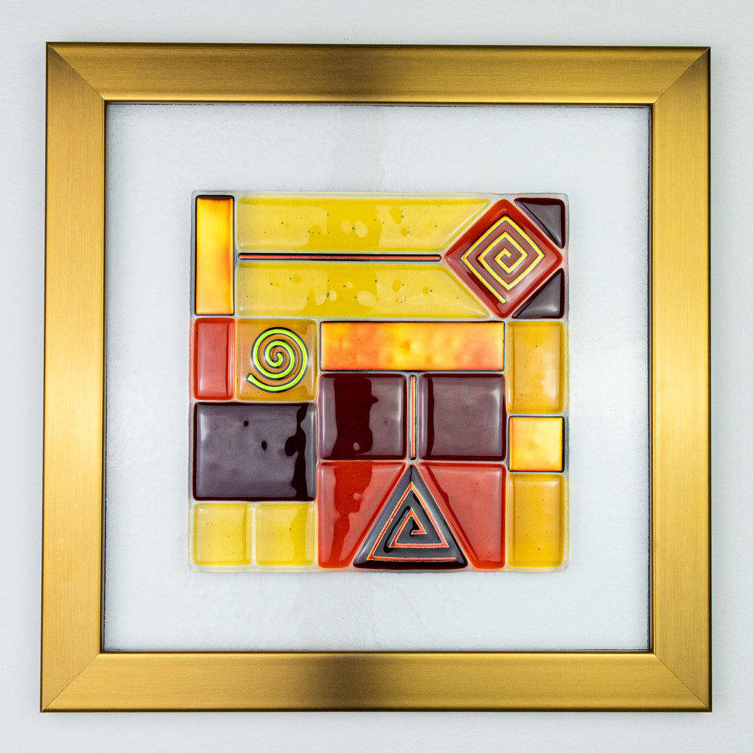 Southern Comfort  Fused Glass Wall Art - Puzzling