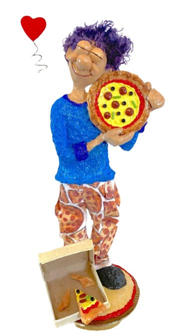 Pizza Lover - Paper Maché Sculpture