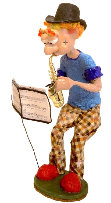 Saxophone Player - Paper Maché Sculpture