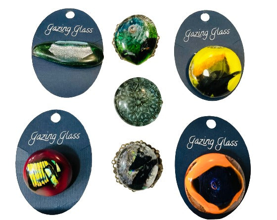 Color Stick Brooches - Glass