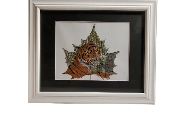 Tiger on Leaf