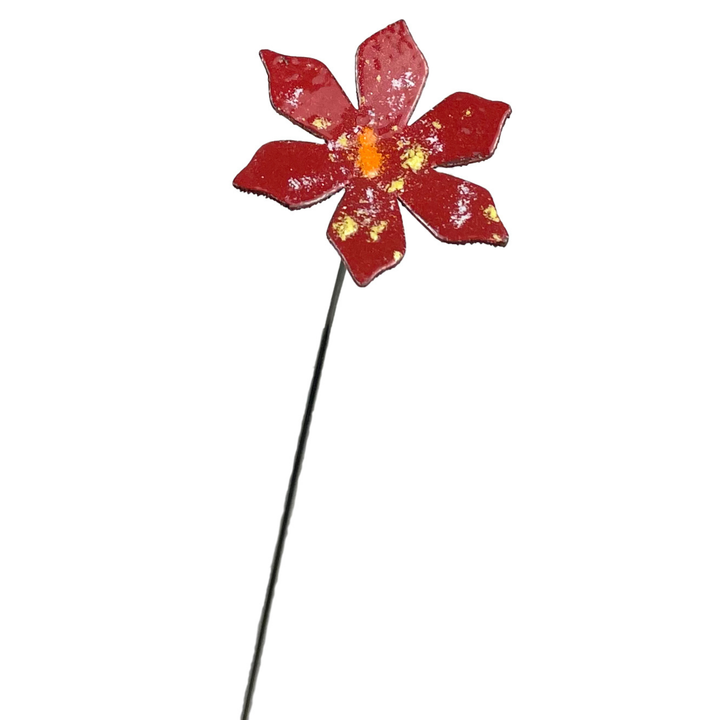 Medium Copper Enamel Flower