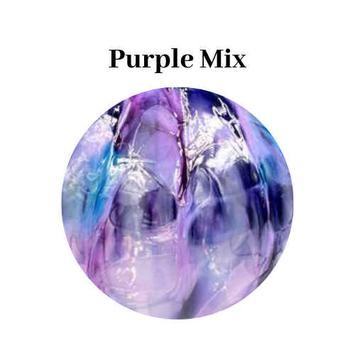 Handblown Glass Rose: Purple