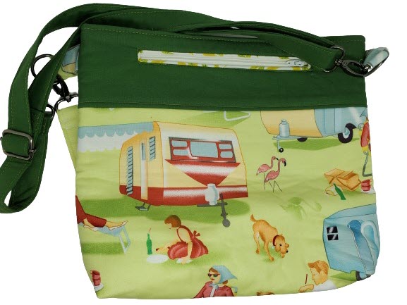 Crossbody Bag - Green Camper