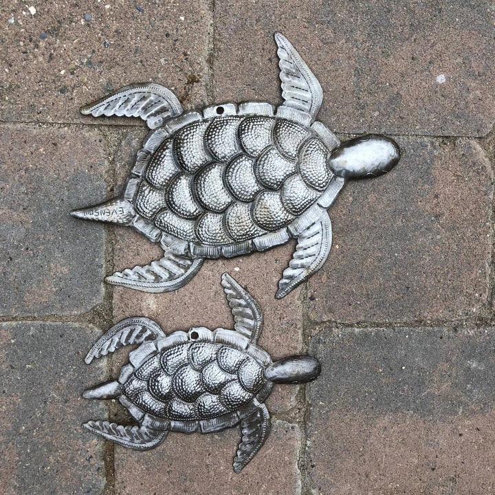 Set of 2 Whimsical Sea-life Turtles