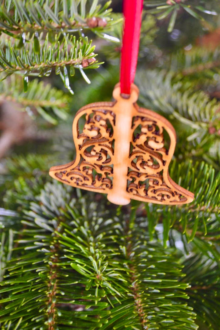 Bell Decoration - Wooden decoration - Christmas tree