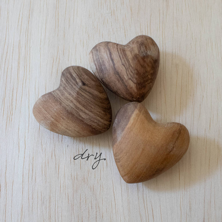 Olive Wood Hearts - Medium