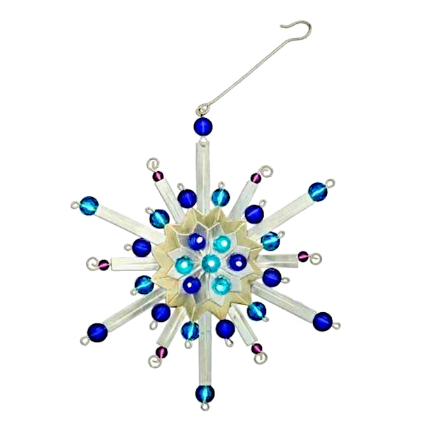 Tinsel Snowflake Ornament