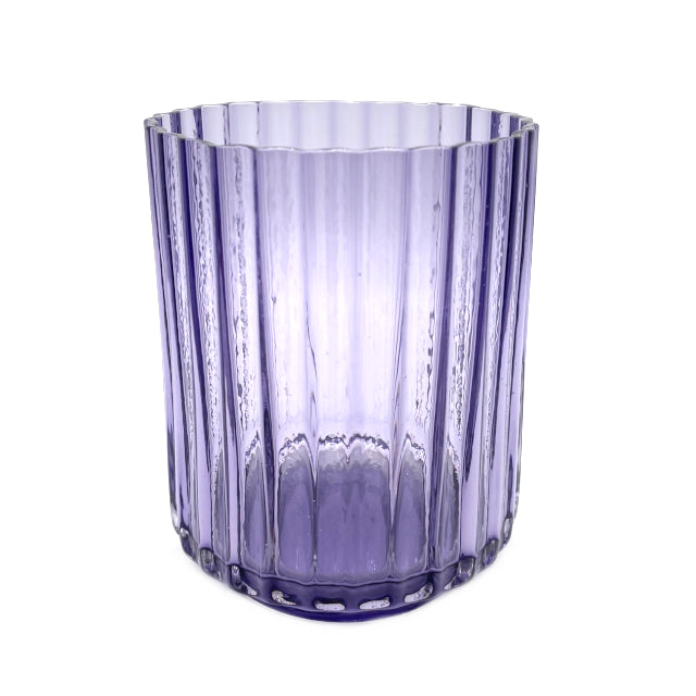 Purple Glass Ripple Rocks Cup