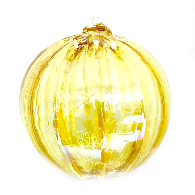 Blown Glass Yellow / Honey Ornament
