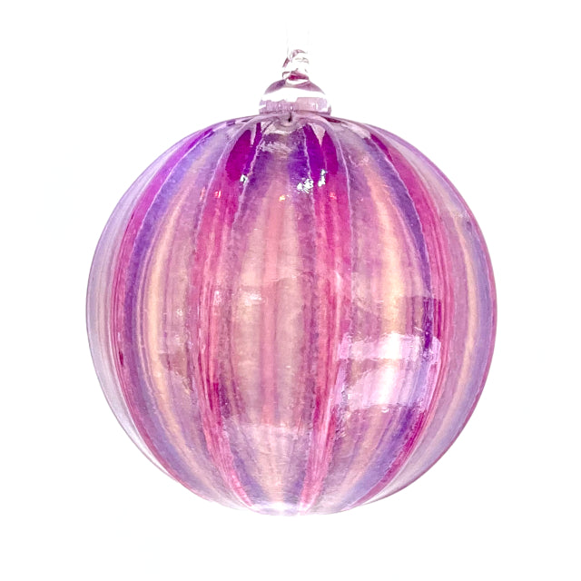 Blown Glass Purple Rain Ornament