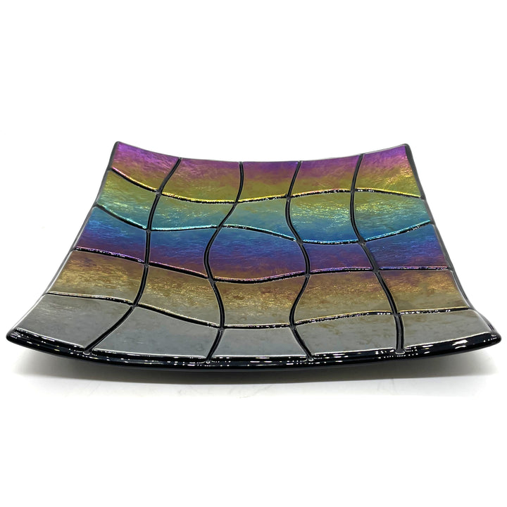 Fused Glass Plate - Puzzled