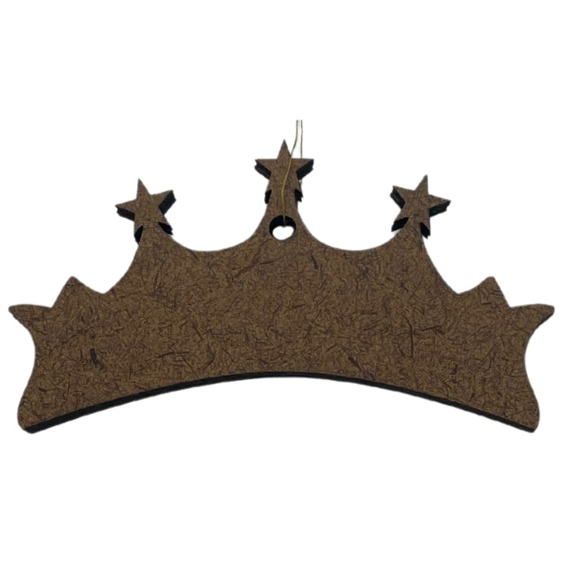 Wooden Crown Ornament