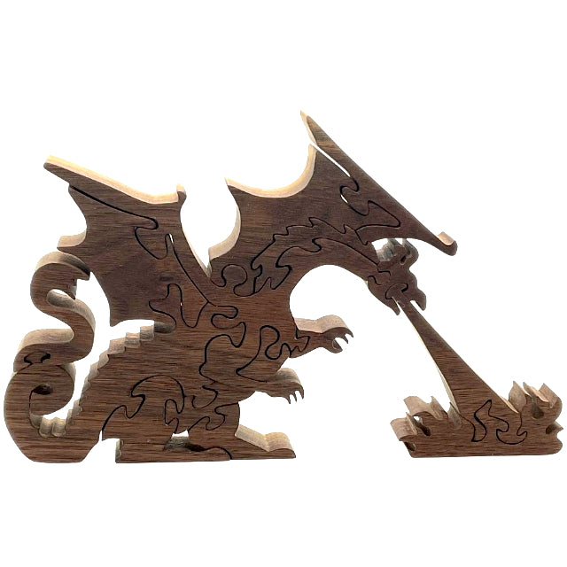 Wooden Fire Breathing Dragon Puzzle