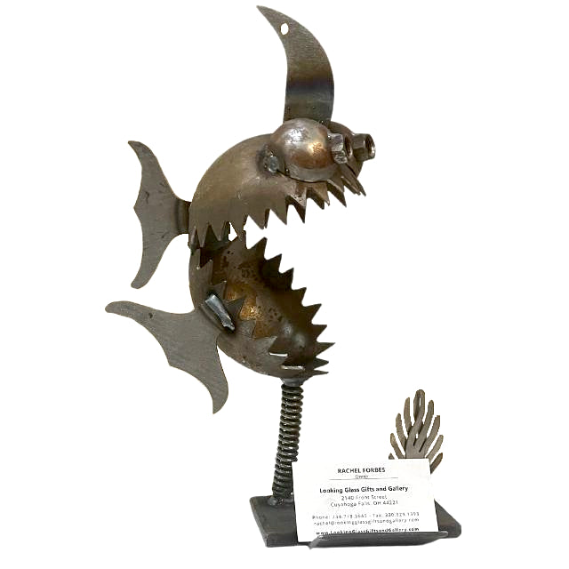 Killer whale whimsical monster business card holder
