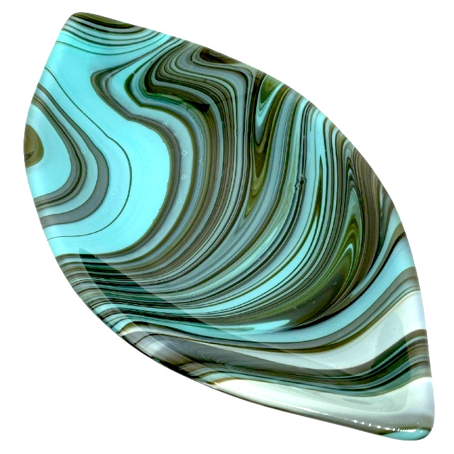 Fused Glass Oval Platter - Fuser's Reserve