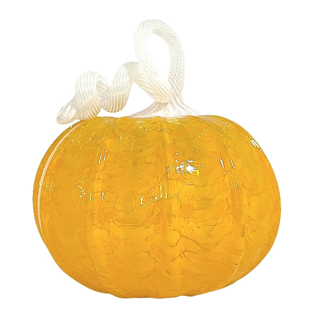 Blown Glass Orange Pumpkins