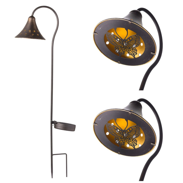 Butterfly Reflections Solar Pathway Lantern - Set of 2