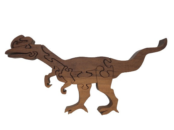 Wooden Dilophosaurus Puzzle