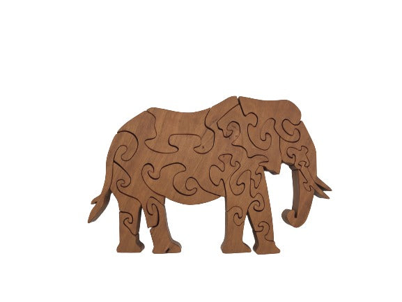 Wooden Elephant Puzzle
