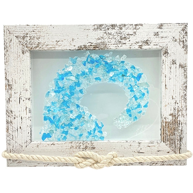 Multi-Blue Sea Glass Wave