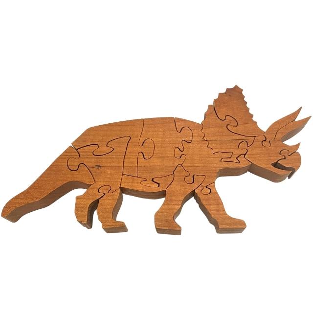 Wooden Triceratops Puzzle