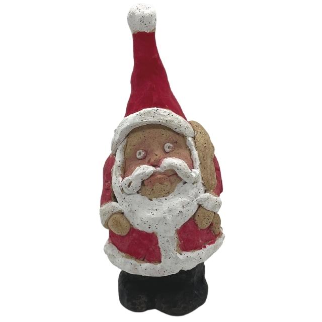 Ceramic Santa Figurine Sculpture