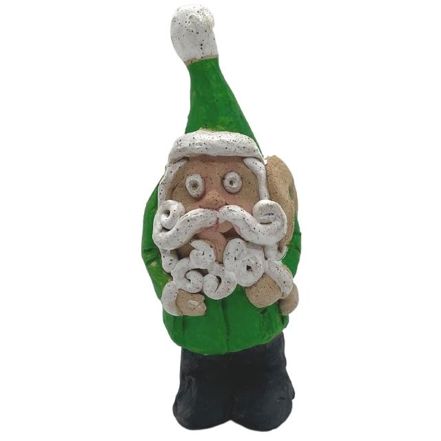 Ceramic Santa Figurine Sculpture