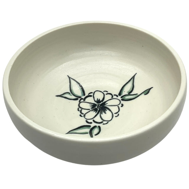 Ceramic Green Flower Bowls